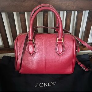J.Crew Bauletto Style Satchel bag with bag shaper
